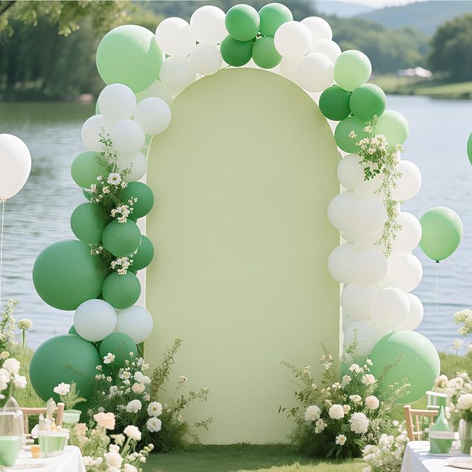 Ledido Wedding Arch Backdrop Cover 7.2FT Arch Covers Fitted Stretchy Spandex - Image 5