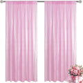 Matte Pink Sequin Backdrop Curtain 2 Pieces 2FTx8FT Glitter Photography Backdrop by Unknown