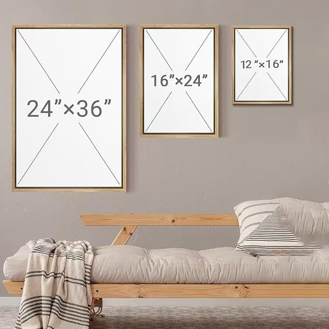myusuar 3 Piece Large Modern Abstract Canvas Framed Wall Art - Image 7