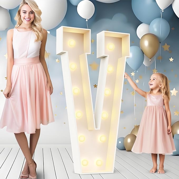 Ledido 4FT Marquee Light Up Letters Large Light Up Letters by Ledido
