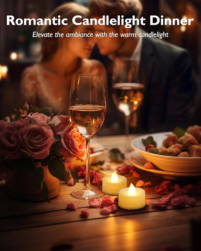 Homemory 12pcs Flameless LED Tea Lights - Image 7