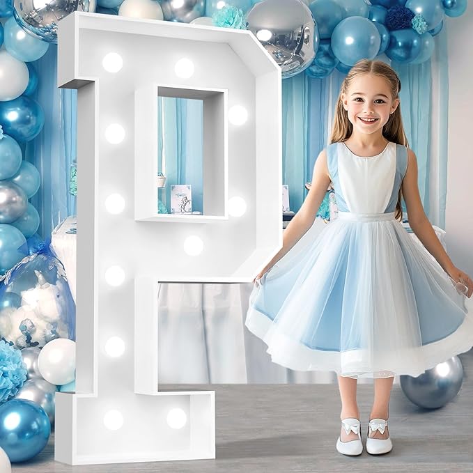 Ledido 4FT Marquee Light Up Letters, Cool White Light Up Letters Large Marquee by Ledido