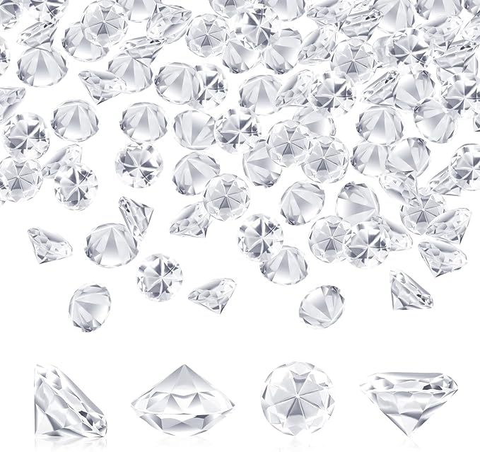 SUREAM 4500PCS Clear Ice Rocks for Vase Filler, 6mm/0.24Inch Acrylic Diamonds by Suream