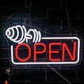 Lucunstar Barbell Open Neon Sign, Dimmable USB Led by LUCUNSTAR