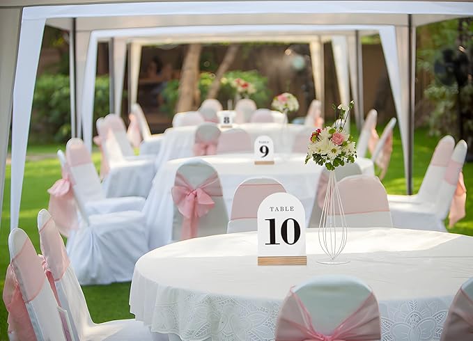 Wedding Table Numbers 1-20, Acrylic Arch Signs - Image 8