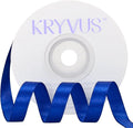 Royal Blue Satin Ribbon 3/8 inch X Continuous 25 Yards, Single Face Polyester by Kryvusribbon