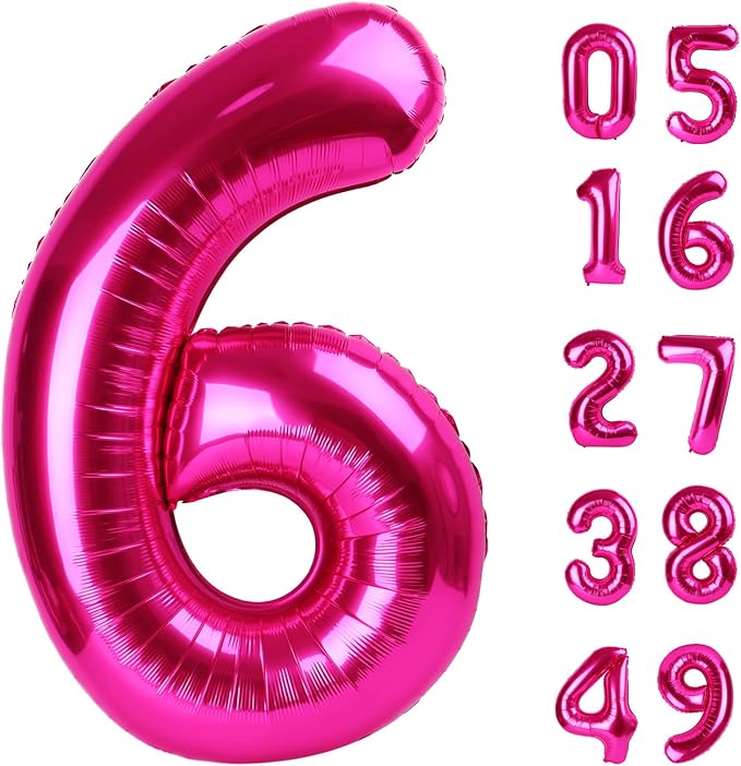 2026 number balloon rose red by Upgesy