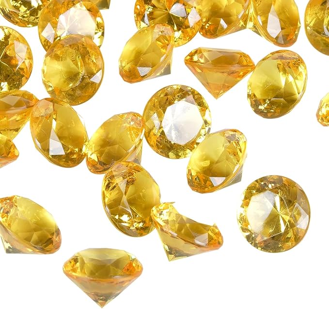 Acrylic Diamond Fake Gems Vase Filler, Babenest 240pcs 3/4 Inch Faux Diamonds by Babenest