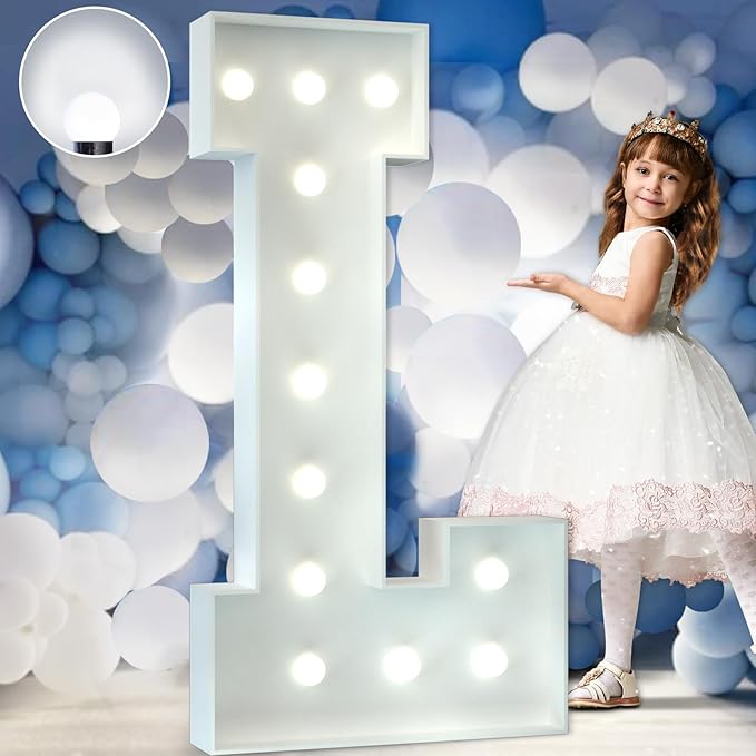Marquee Letters 4 Feet Tall Large Light Up Letters Baby Shower Decorations by Letsmakeitimpressive