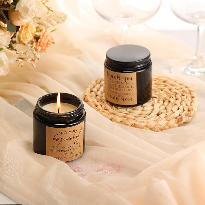 Roowest 10 Jars Thank You Gift Candles 3.5 oz Employee Appreciation Gifts Bulk - Image 4