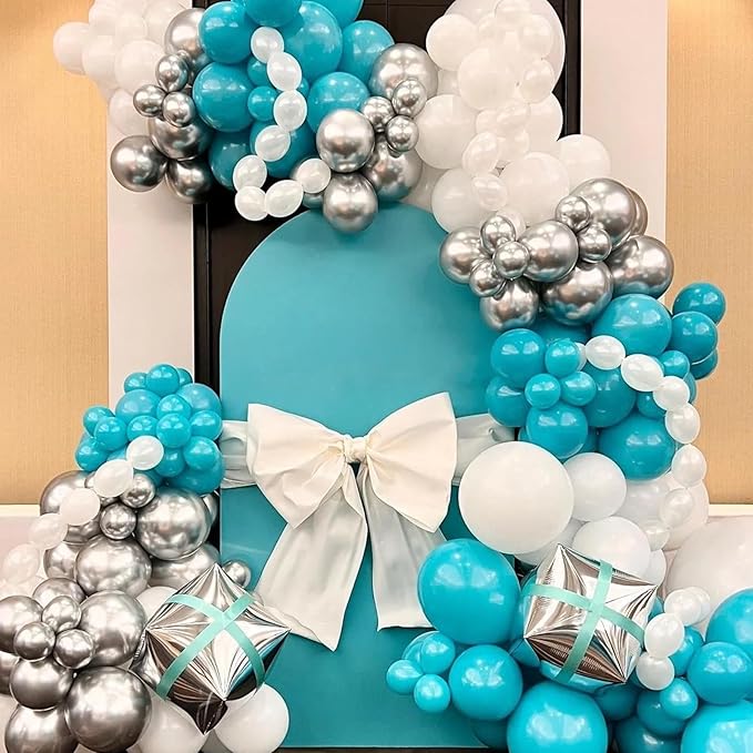 90pack Teal Balloons Different Size 18/12/10/5 Inch Teal Balloon Garland Arch - Image 4
