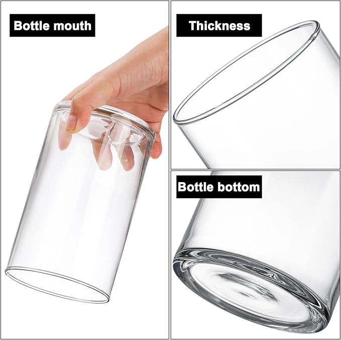 Frcctre 8 Pack 6 Inch Glass Cylinder Vases - Image 3