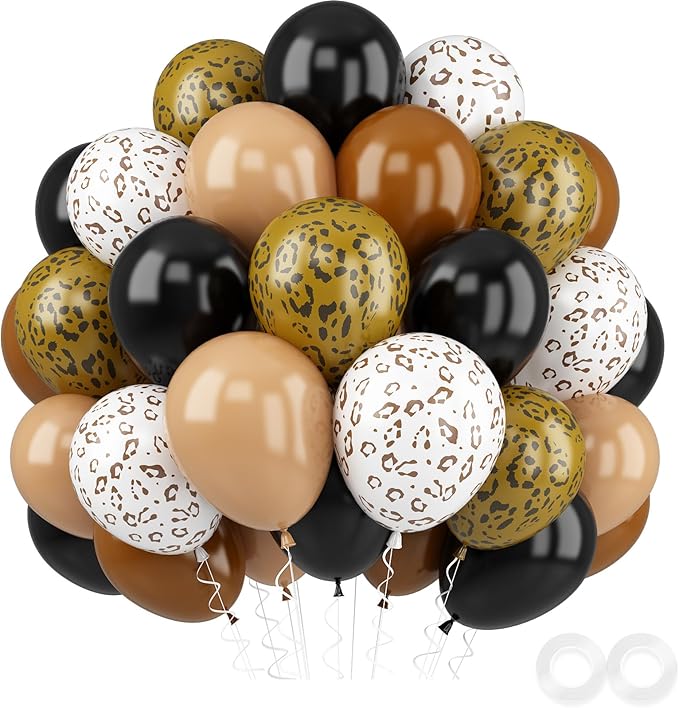 Cheetah Print Balloons, Animal Party Decorations by FEYG