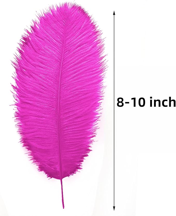 Ballinger Fuchsia Large Ostrich Feathers - Image 3