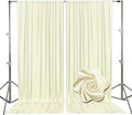 10ft x 10ft Ivory White Backdrop Curtains by Tisspoms