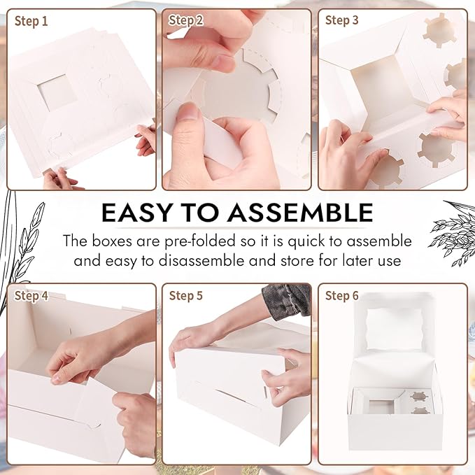 JCD 8 Packs 1+5 Cupcake Box Combo - Image 7