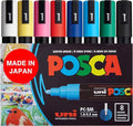 POSCA 8-Color Paint Marker Set, PC-5M Medium by posca