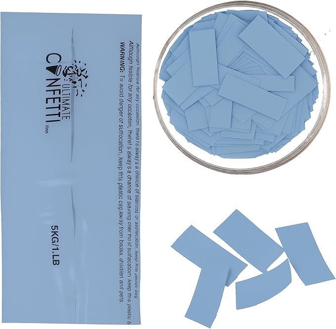 Ultimate Confetti, Baby Blue Biodegradable Confetti - Image 8