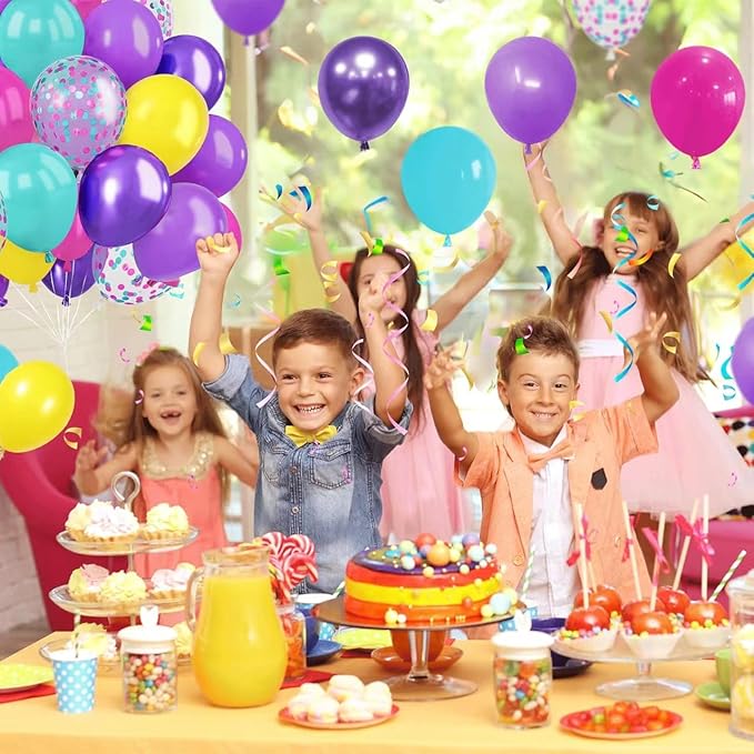 Pink Blue Purple Balloons - Image 5