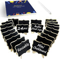 24 PCS Mini Chalkboard Signs by Unknown