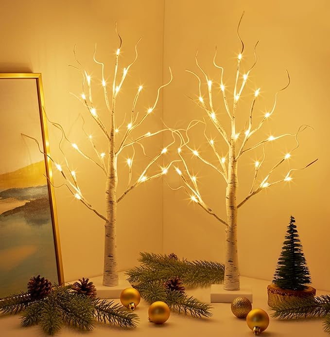 EAMBRITE Lighted Birch Tree Christmas Decorations Indoor - Image 7