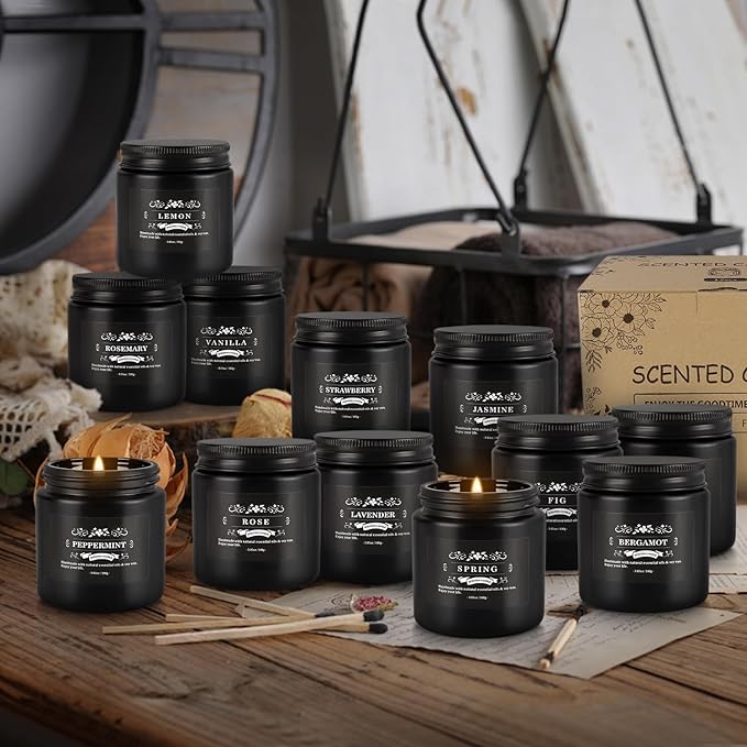 Scented Candle Set 12 Pack, Candle - Image 9