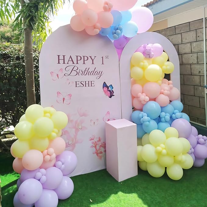 110pcs Pastel Balloons 12 Inch Latex Balloon Arch Kit Assorted Colors - Image 3