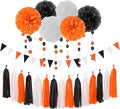 Black White Orange Halloween Party-Decorations by LastingSurprise