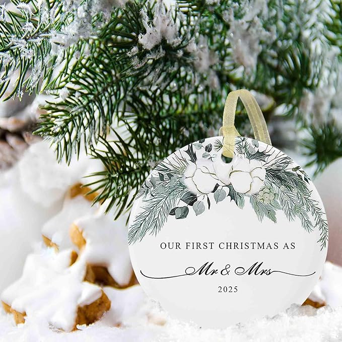 2025 First Christmas Married Ornament, First Year as Mr and Mrs Christmas - Image 9