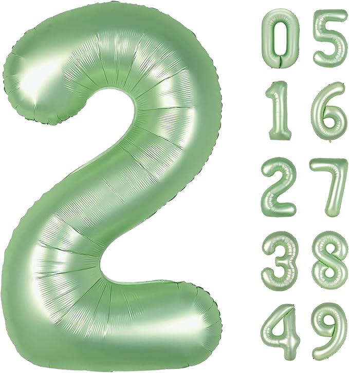 Oliver Green number balloon 2026 by Upgesy