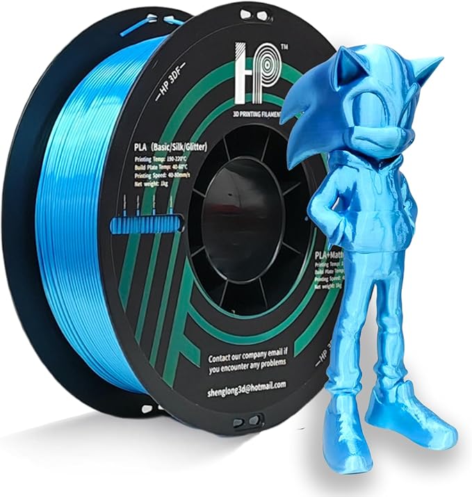 PLA Filament, Silk PLA, 3D Printer Filament, PLA Filament 1.75mm Dimensional by HP3DF