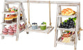 Wooden Cupcake Stand, 3 Tier Cupcake Display Stand by Flenpptly