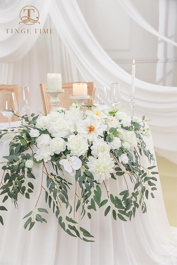 TINGE TIME Artificial Sweetheart Flower Swag - Image 4