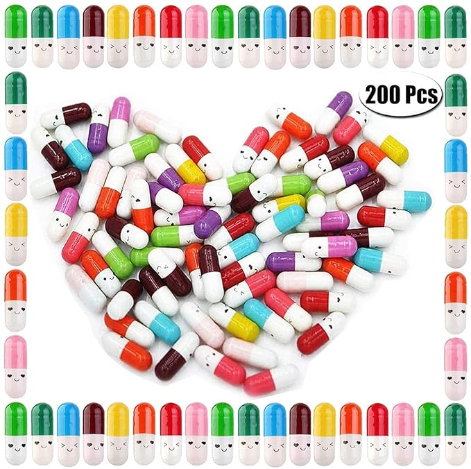 200 Pcs Tiny Love Message Capsule Letter in a Bottle Cute Love Friendship Half by Unknown