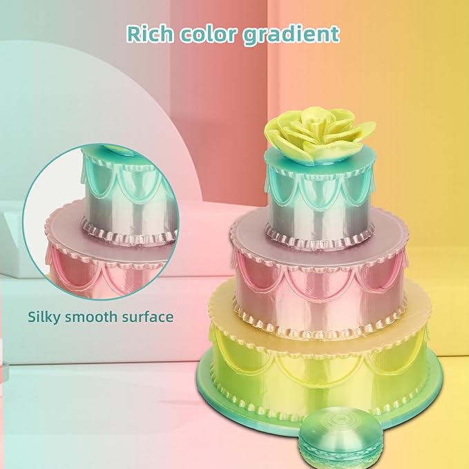 Silk PLA 3D Printer Filament 1.75mm Silk Shiny Fast Gradient Color Change - Image 7