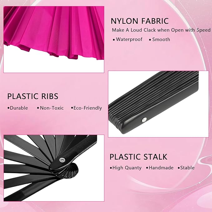 13inch Large Rave Fan Popping Clacking Fans - Image 4