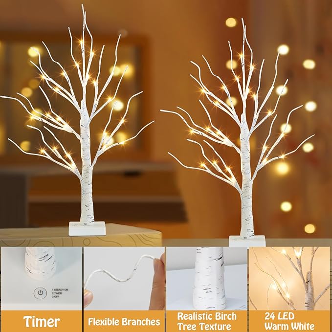 EAMBRITE Lighted Birch Tree Christmas Decorations Indoor - Image 4