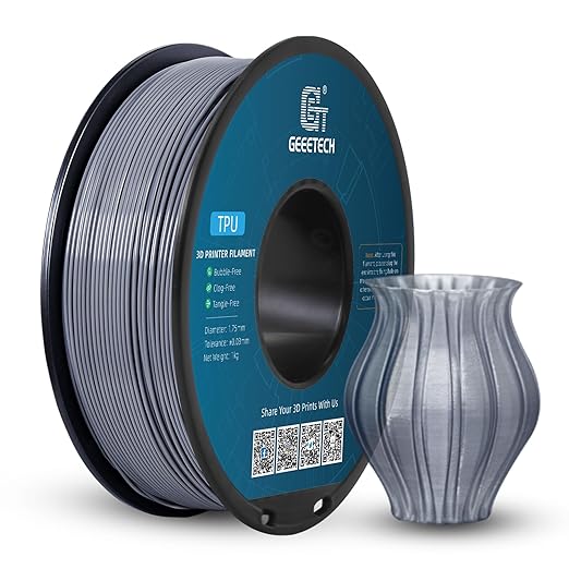 Geeetech TPU Filament 1.75mm, Shore 95A Flexible 3D Printer Filament by GEEETECH