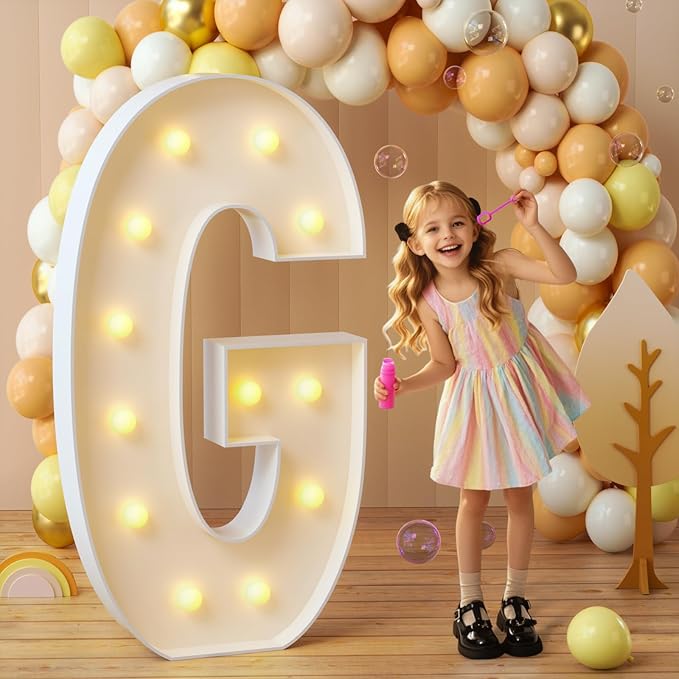 imprsv Marquee Light Up Letters, 4FT Mosaic Letters by Letsmakeitimpressive