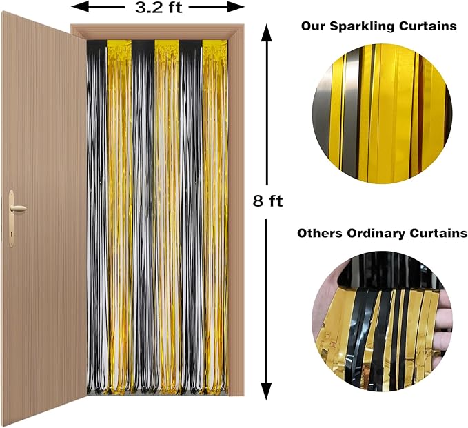 Melsan Foil Curtain Tinsel Backdrop - Image 6