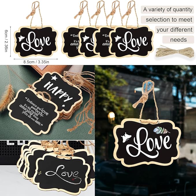 24PCS Reusable Chalkboard Tags - Image 2