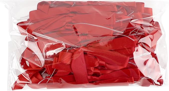 50 PCs Red Bow 5 Inch Long Tail Bows - Image 8