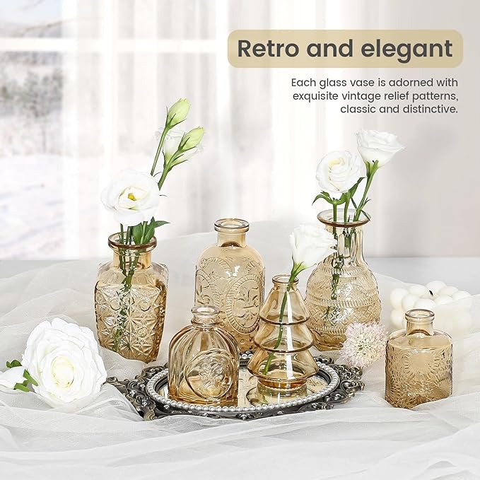 Mini Bud Vases As Wedding Centerpieces - Image 4