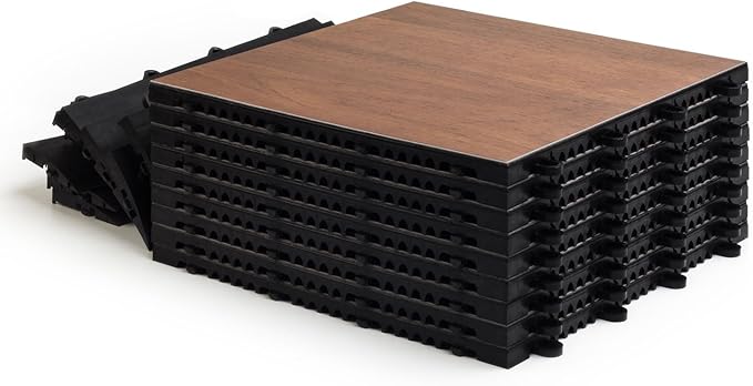 Big Floors 3X3DKMAPLEFLOOR Interlocking Lightweight Plastic Modular Dance Floor - Image 5