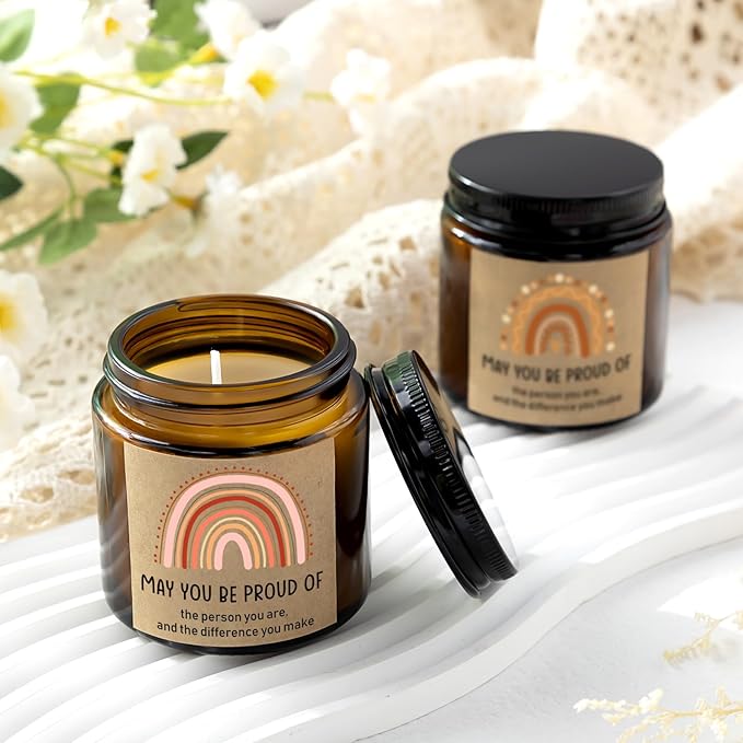MTLEE 20 Pcs Thank You Gifts Candles 3.5 oz Employee Appreciation Inspirational - Image 6