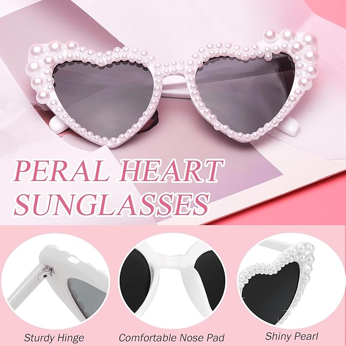 Pearl Bride Sunglasses with Sash - Image 5