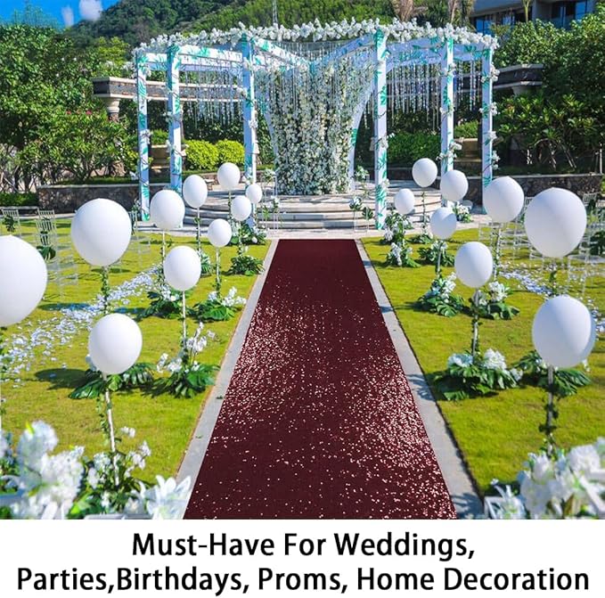 ShinyBeauty Sequin Aisle Runner Rug 4x15FT - Image 5