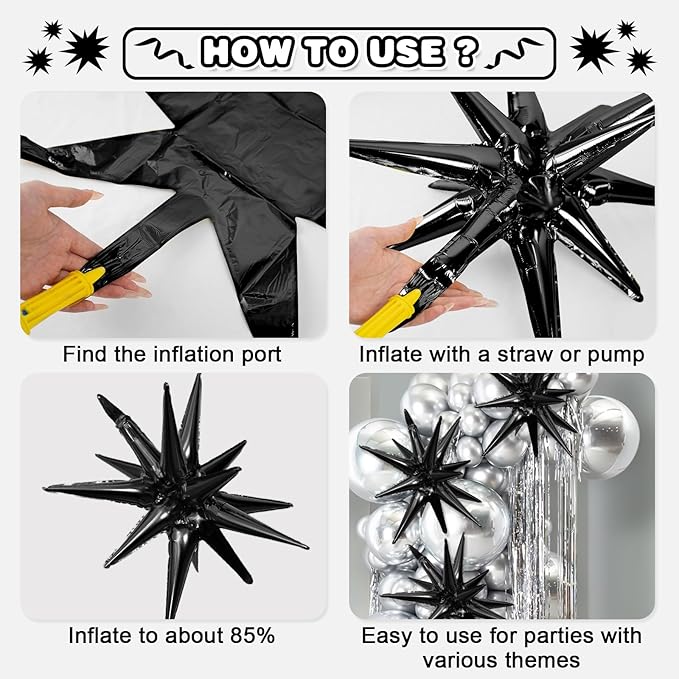 Black Star Balloons - Image 8
