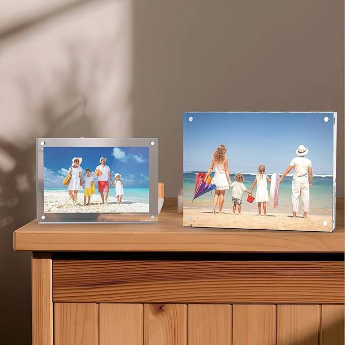5x7 Inches Acrylic Picture Frames 1 Pack, Double Sided Magnetic Photo Frames - Image 5