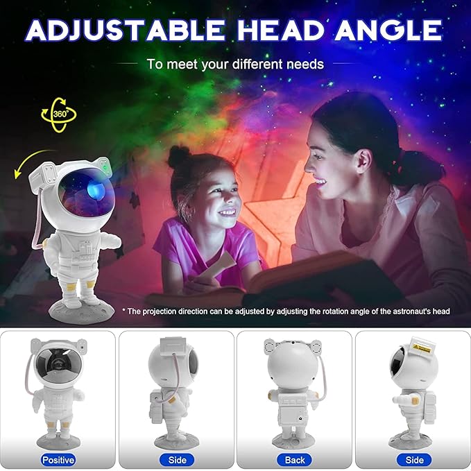 Star Projector Galaxy Night Light Astronaut Starry Nebula Ceiling LED Lamp - Image 3